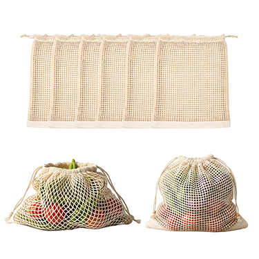 Wrapzy Cotton Mesh Produce Bags - Wrapzy