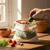 Wrapzy Cotton Drawstring Vegetable Bags - Wrapzy