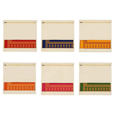 Wrapzy 100% Cotton Saree Cover with Zip - Wrapzy