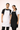 WRAPZY Waterproof Kitchen Apron Pack of 2 (White & Black) for Men & Women