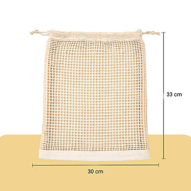Wrapzy Cotton Mesh Produce Bags - Wrapzy