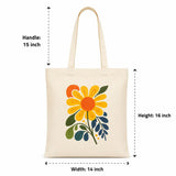 Wrapzy Folk Art Sunflower Tote Bag - Wrapzy
