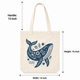 Wrapzy Floral Whale Tote Bag - Wrapzy