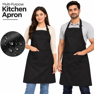 Wrapzy Solid Waterproof Kitchen Apron - Wrapzy