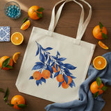 Wrapzy Blue Citrus Tote Bag - Wrapzy