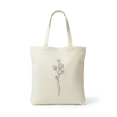 Wrapzy Botanical Stem Tote Bag - Wrapzy
