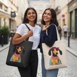 Wrapzy Tote Duo — Bold | 2 Bold Print Canvas Tote Bags - Wrapzy