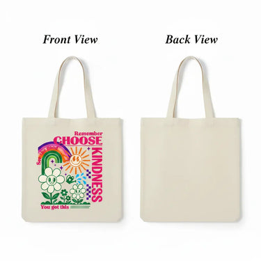 Wrapzy Kindness Canvas Tote Bag - Wrapzy