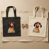 Wrapzy Tote Duo — Bold | 2 Bold Print Canvas Tote Bags - Wrapzy