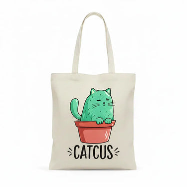 Wrapzy Cactus Canvas Tote Bag - Wrapzy