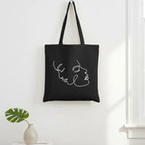Wrapzy One Line Art Face Tote Bag - Wrapzy