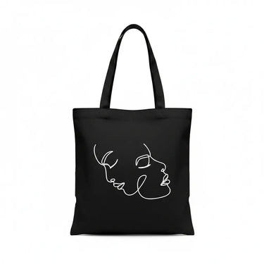 Wrapzy One Line Art Face Tote Bag - Wrapzy