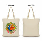 Wrapzy Kerala Mural Peacock Tote Bag - Wrapzy