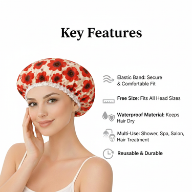 Wrapzy Waterproof Shower Cap - Wrapzy