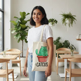 Wrapzy Cactus Canvas Tote Bag - Wrapzy