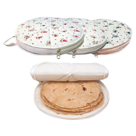 Wrapzy - Floral Print Round Roti Cover with Zip