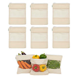 Wrapzy Cotton Net Zip Bags - Wrapzy