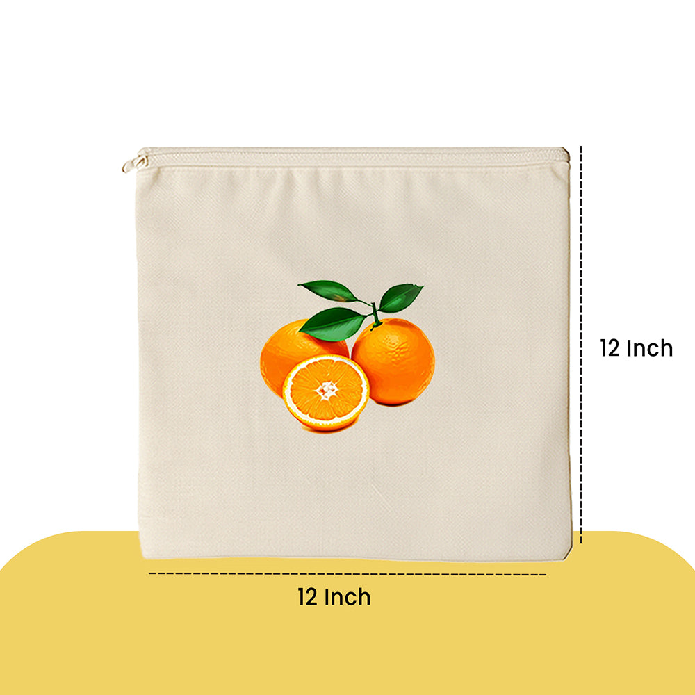 Wrapzy 100% Cotton Reusable Fruit Bags for Fridge | Eco-Friendly Storage Bags | Washable Breathable Cloth Bags for Fruits | Plastic-Free Kitchen Organizer | 12x12 Inches | Pack of 8