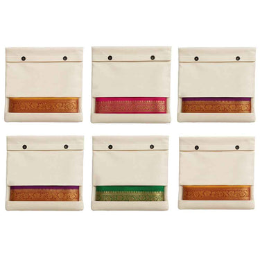 Wrapzy Cotton Button Saree Cover - Wrapzy