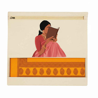 Wrapzy Printed Cotton Saree Cover - Wrapzy