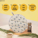 Wrapzy Floral Zip Roti Cover - Wrapzy