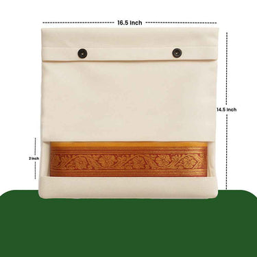 Wrapzy Cotton Button Saree Cover - Wrapzy
