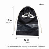 WRAPZY Shoe Cover Bag with Transparent Window - Wrapzy