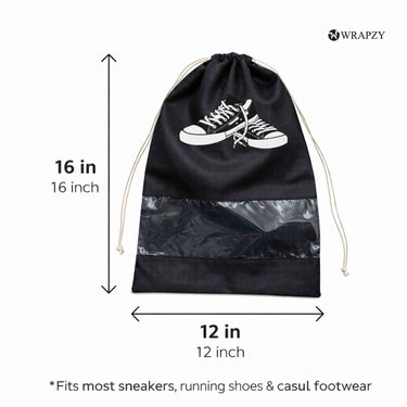 WRAPZY Shoe Cover Bag with Transparent Window - Wrapzy