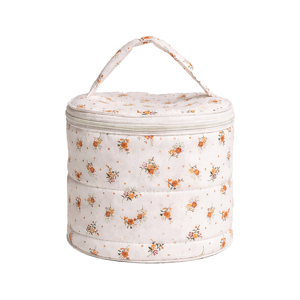 WRAPZY Cotton Tiffin Cover with Zip |  Keeps Food  Fresh | Reusable Eco-Friendly Fabric Lunch Bag for Office, School & Travel - Pack of 2