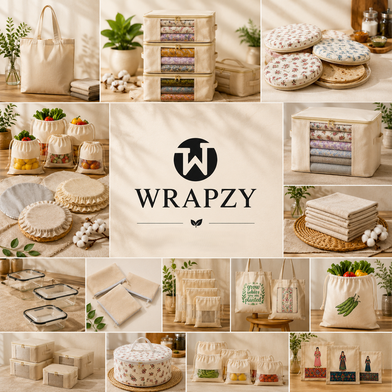 Wrapzy reusable cotton products