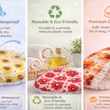 Wrapzy Waterproof Shower Cap - Wrapzy