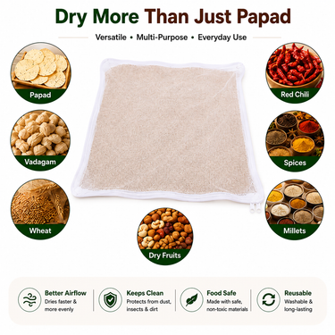 Wrapzy Cotton Drying Cloth with Mesh Net Cover - Wrapzy