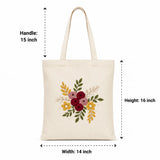 Wrapzy Floral Embroidery Tote Bag - Wrapzy