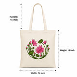 Wrapzy Lotus Bloom Tote Bag - Wrapzy