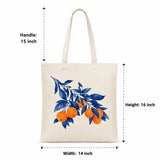 Wrapzy Blue Citrus Tote Bag - Wrapzy