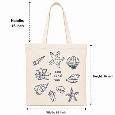 Wrapzy Sea Sand Sun Tote Bag - Wrapzy