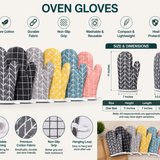Wrapzy Cotton Oven Gloves - Wrapzy