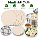 Wrapzy Muslin Idli Cloth - Wrapzy