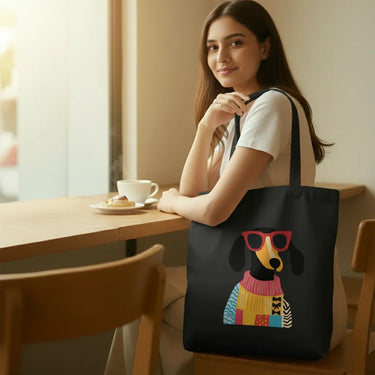 Wrapzy Tote Duo — Bold | 2 Bold Print Canvas Tote Bags - Wrapzy