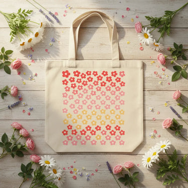 Wrapzy Daisy Bloom Tote Bag - Wrapzy