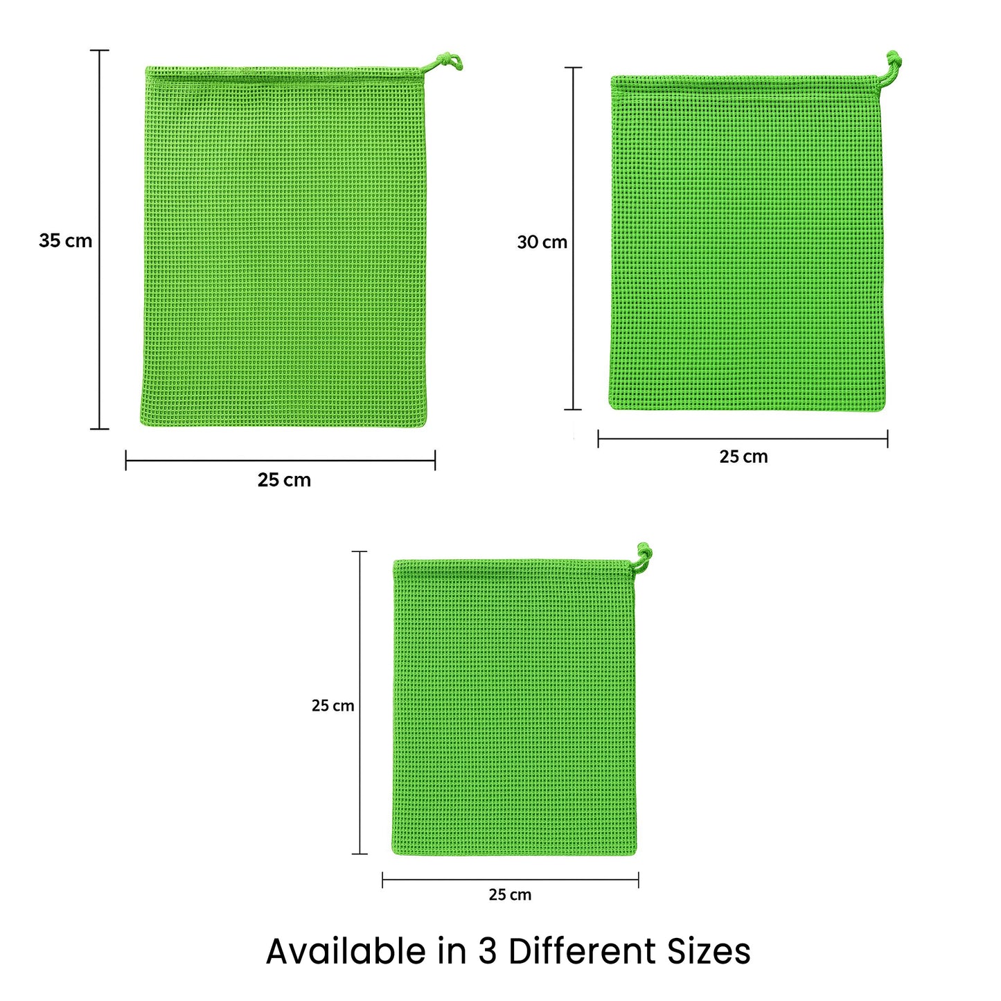 100% Cotton Reusable Vegetable Bags for Fridge | Eco-Friendly Drawstring Storage Bags | Washable Breathable Mesh Bag | Multi-Purpose Cotton Mesh | Pack of 6