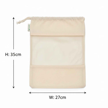 Wrapzy Cotton Net Drawstring Bags - Wrapzy