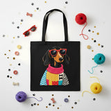 WRAPZY Black Canvas Tote Bag - Wrapzy