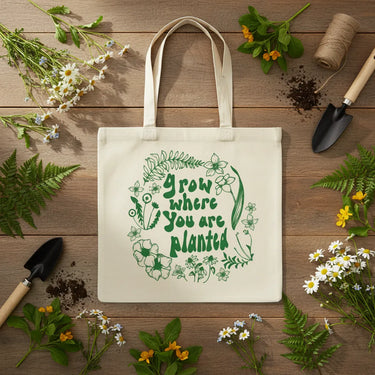 Wrapzy Planted Canvas Tote Bag - Wrapzy