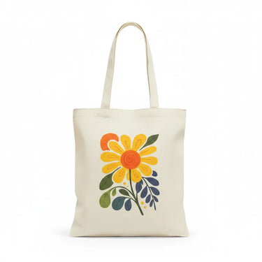 Wrapzy Folk Art Sunflower Tote Bag - Wrapzy