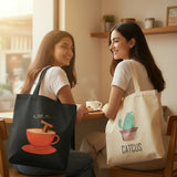 Wrapzy Tote Duo — Floral | 2 Floral Canvas Tote Bags - Wrapzy