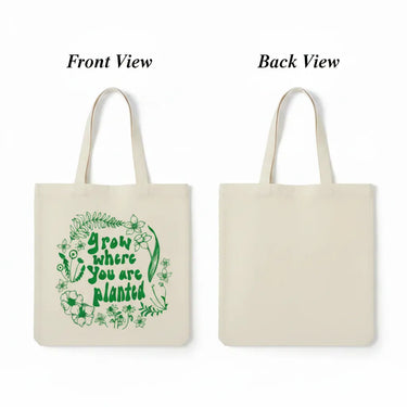 Wrapzy Planted Canvas Tote Bag - Wrapzy