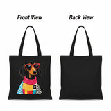 WRAPZY Black Canvas Tote Bag - Wrapzy