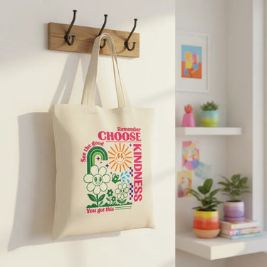 Wrapzy Kindness Canvas Tote Bag - Wrapzy