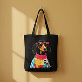 WRAPZY Black Canvas Tote Bag - Wrapzy